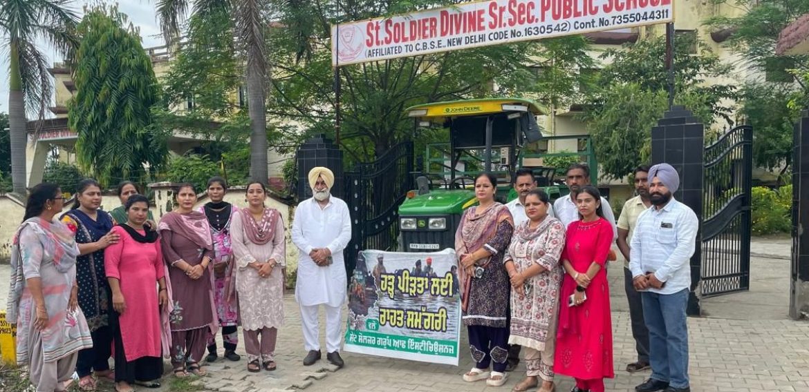 St. Soldier Group of Institutions extended a helping hand to the flood victims of Punjab.